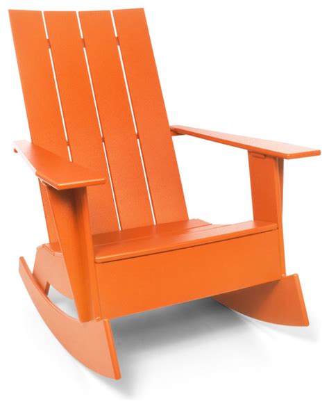 Get free shipping on qualified contemporary outdoor lounge chairs or buy online pick up in store today in the outdoors department. 4 Slat Flat Standard Adirondack Rocker, Sunset Orange ...