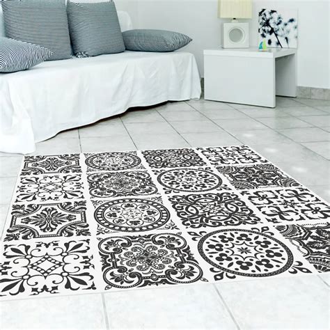 Buy 4 Sheets 50x50cm Decor Floor Stickers Geometry