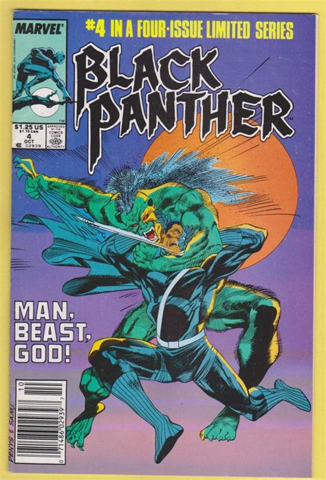 Black Panther Marvel Comic Book October 1988 Etsy Black Panther