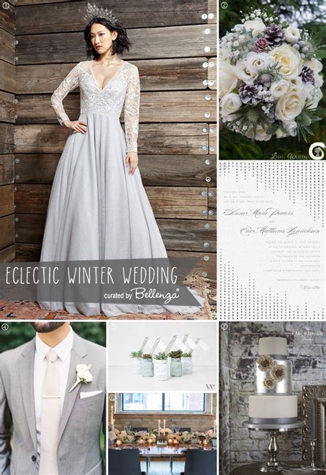 Grey Winter Wedding Ideas With An Eclectic Style