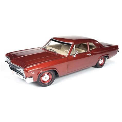 1966 Chevrolet Biscayne Coupe Bronze Auto World Amm1053 118 Scale