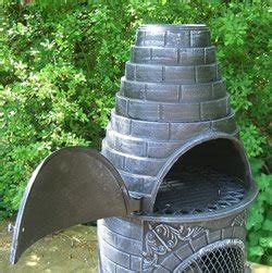 We have been in the outdoor Castmaster Mexican Style Cast Iron Wood Fired Chiminea ...