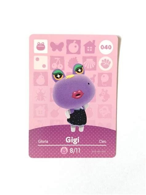 Nintendo has already replenished stock back in march 2020, and now if anyone is looking for amiibo cards, i have a few for sale!! Animal Crossing Amiibo Card Gigi #40 | Mercari | Animal crossing amiibo cards, Animal crossing ...