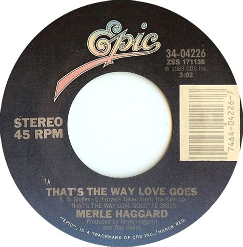 That S The Way Love Goes By Merle Haggard Lp With Lerayonvert Ref116374068