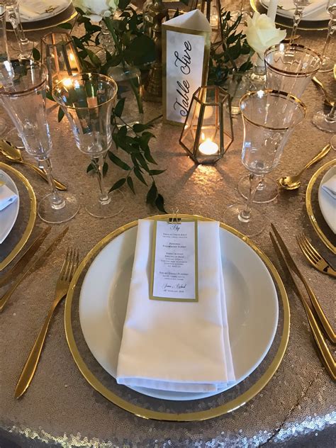 Gold Charger Plates Wedding