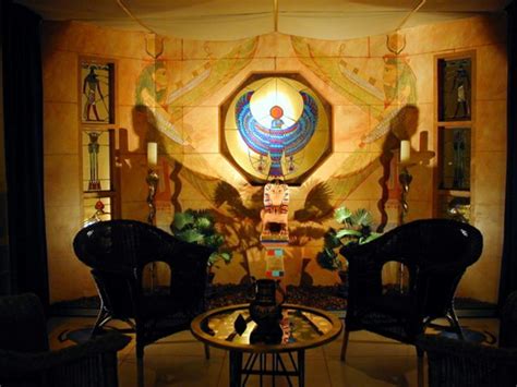 An Ancient Egyptian Styled Living Room Who Needs A Television With