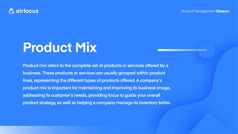 What Is A Product Mix Definition Examples FAQs Airfocus