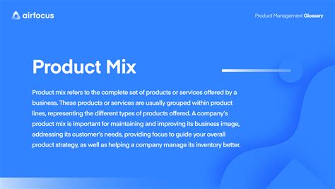 What Is A Product Mix Definition Examples Faqs Airfocus