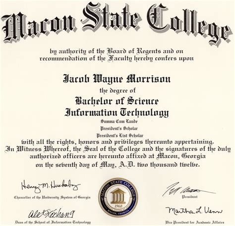 Graduated With A Bs In Information Technology Jake Morrison