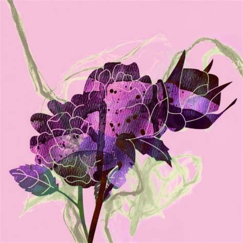 Abstract Bouquet Pink Purple Art Print By Clemm Society6 Purple Art