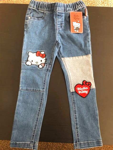 Hello Kitty Denim Jeans Hello Kitty Clothes Kitty Clothes Kawaii