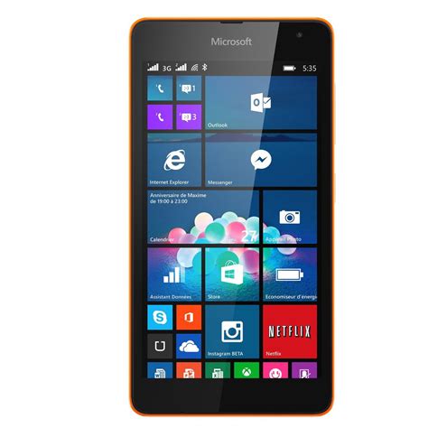 Microsoft Lumia 535 Dual Sim Orange Mobile And Smartphone Microsoft Sur