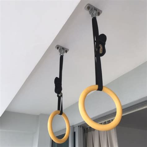 Gymnastics Rings And Wallceiling Mount Sports Equipment Exercise