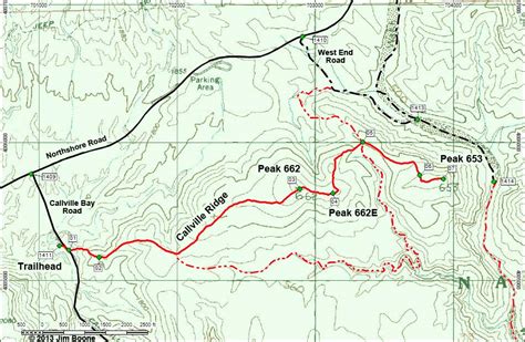 Hiking Around Las Vegas Lake Mead Nra Callville Ridge Route Map