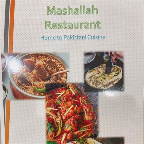 Menu At Mashallah Restaurant Bangkok