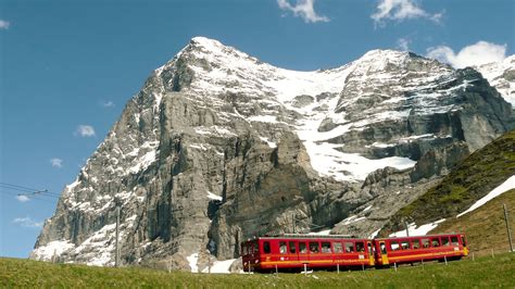 Jungfraubahn And North Face Of The Eiger Switzerland Wallpapers