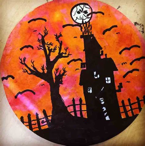 Halloween Silhouette Art Projects For Kids
