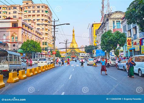 In Downtown Of Yangon Myanmar Editorial Stock Photo Image Of