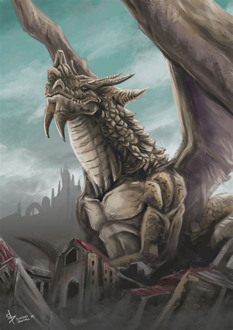 ArtStation - Earth Dragon, Diego Sofhel