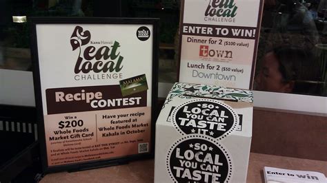 Whole foods market on twitter. Whole Foods Kahala Recipe Contest and Free Lunch drawing ...