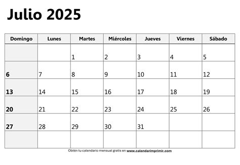 Calendario Mensual 2025 Para Imprimir Calendar Imprimir