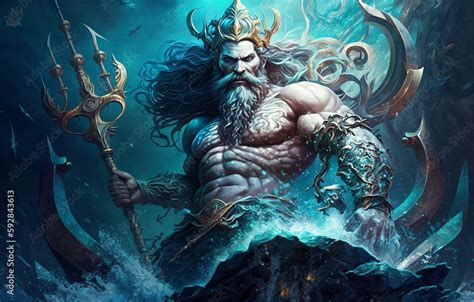 Poseidon In Ancient Greek Mythology Is The Supreme Sea God One Of The