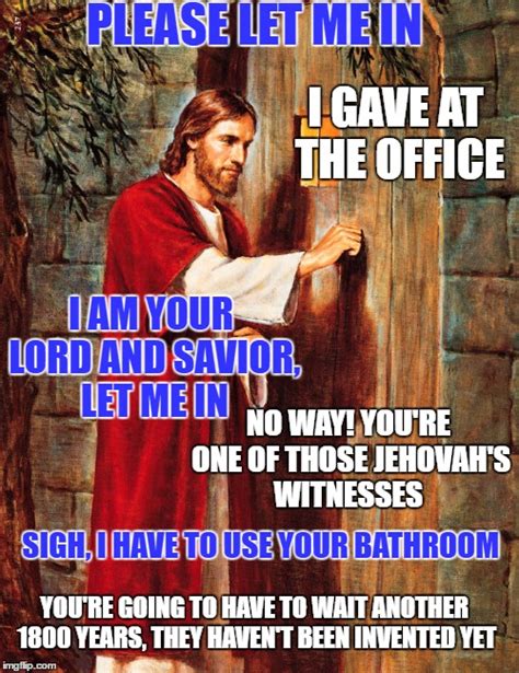 Jesus Knocking On Door Meme