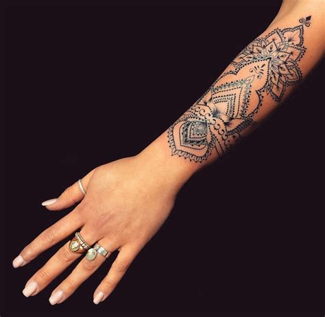 Mandala Hand Tattoo Mandalatattoo Sleeve Tattoos For Women Half My