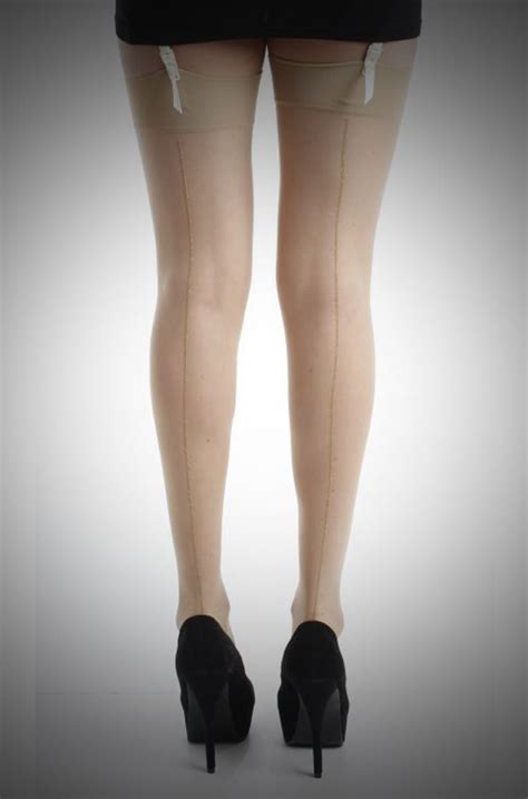 luxury seamed stockings with contrast point heels stockings and pantyhose