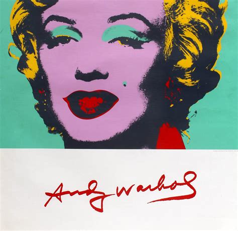 original vintage andy warhol art exhibition poster marilyn monroe pop art design for sale at 1stdibs