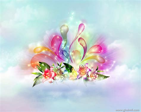 Superb Beautiful Colorful 3d Hd Flowers Background Wallpapers