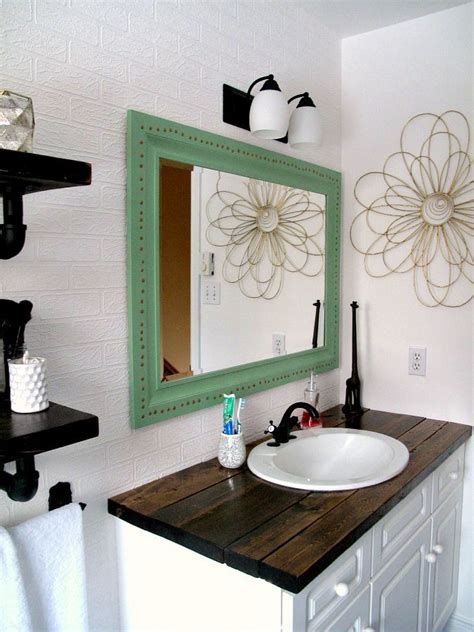 A new bathroom vanity from bathroom vanity store will add character to your home, providing your bathroom with style, while offering practicality and functionality too. Rustic wood vanity: DIY Wood Counter Top, bathroom ...