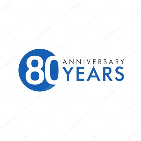 80 Years Logo — Stock Vector © Koltukovalek 75542135
