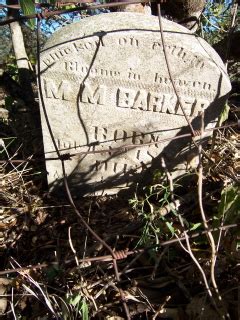 M M Barker 1882 1883 Find A Grave Memorial