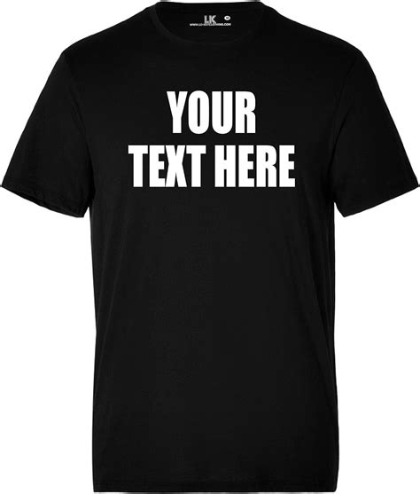 Mens Personalised Slogan Tshirt Customised Tee Printing Create Your Own