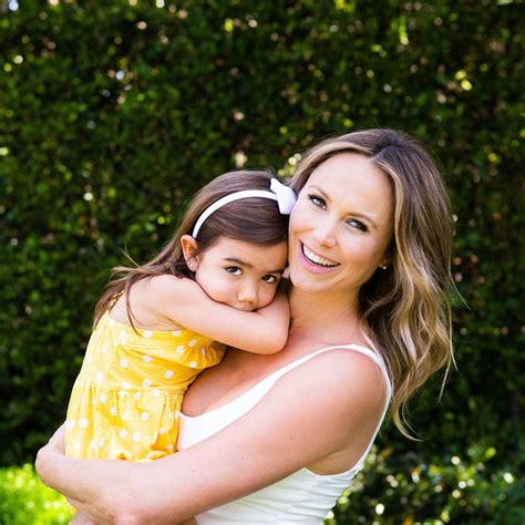 retired wwe diva stacy keibler holding her three year old daughter ava grace pobre august 20