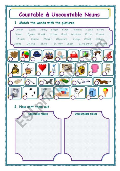 This Worksheet Is About Countable And Uncountable Nouns Nouns Images