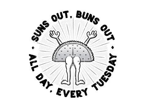 Suns Out Buns Out By Jacob Vega On Dribbble