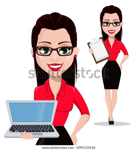 sexy secretary set beautiful office assistant stock vector royalty free 1095133136 shutterstock
