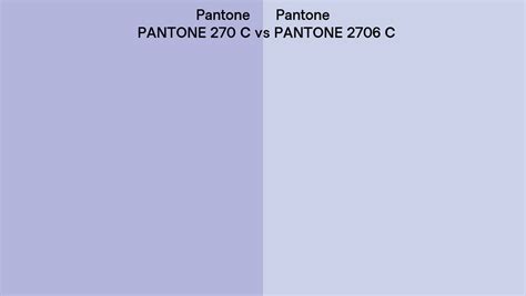 Pantone 270 C Vs Pantone 2706 C Side By Side Comparison