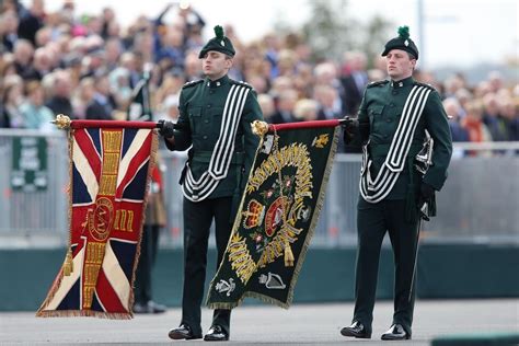 Queens And Regimental Colours Of The Royal Irish Regiment