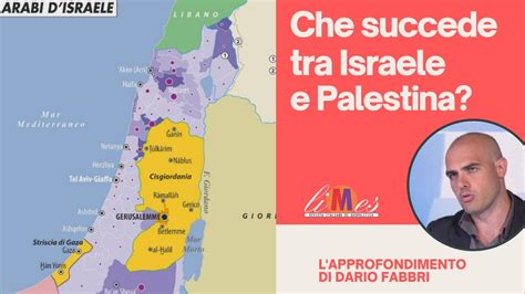 Israele E Palestina Cartina