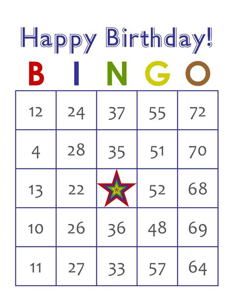 200 Birthday Bingo Cards Pdf Download 75 Call Instant Printable Fun