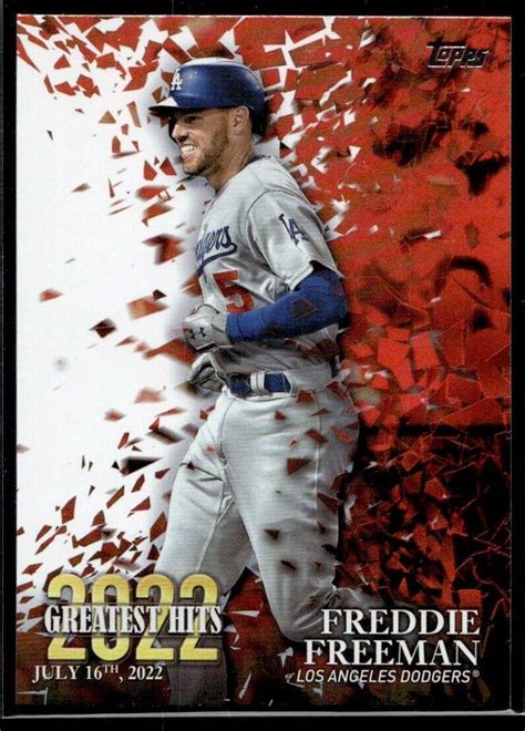 Freddie Freeman 22gh 8 Prices 2023 Topps 2022 Greatest Hits