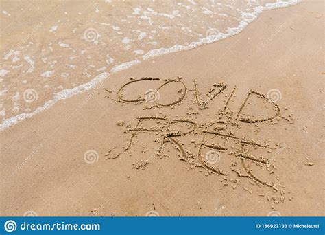 Tips for safely enjoying the water. Covid Free, STOP Covid, Safe Beach And Holiday Stock Image ...