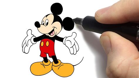 Como Desenhar O Mickey Mouse Da Disney Passo A Passo Bem Fácil