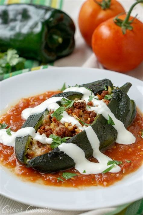 Baked Chiles Rellenos Filled With Rice And Vvsupremos Authentic