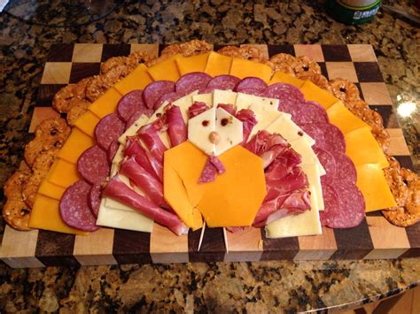 Turkey Cheese Meat Tray Meat Trays Turkey Cheese Fall Thanksgiving