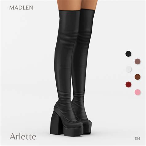 Madlensims Arlette Boots Thigh High Skin