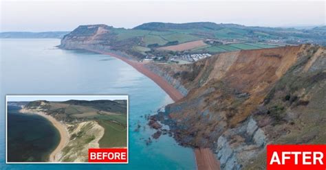 Dorset Jurassic Coast Has Biggest Landslide In 60 Years As Beach
